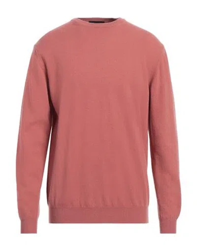 Jeordie's Man Sweater Antique Rose Size Xxl Wool, Cashmere In Pink