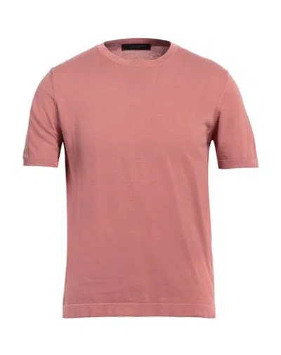 Jeordie's Man Sweater Salmon Pink Size M Cotton