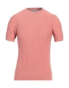 Jeordie's Man Sweater Salmon Pink Size S Cotton