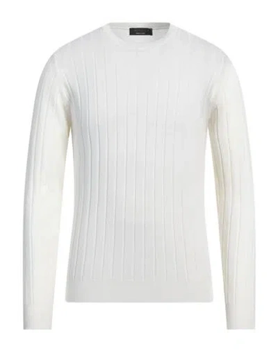 Jeordie's Man Sweater White Size M Merino Wool, Polyester