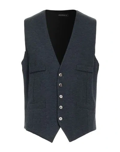 Jeordie's Man Tailored Vest Midnight Blue Size 40 Viscose, Polyamide, Elastane