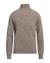 Jeordie's Man Turtleneck Brown Size S Merino Wool, Cashmere
