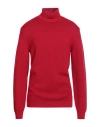 Jeordie's Man Turtleneck Red Size 3xl Merino Wool