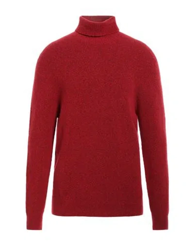 Jeordie's Man Turtleneck Red Size Xl Merino Wool, Polyamide, Elastane