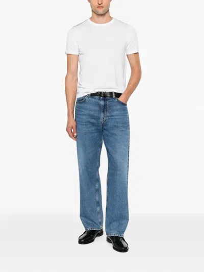Jeordie's Crew-neck Short-sleeve Cotton T-shirt In White