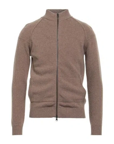 Jeordie's Man Cardigan Light Brown Size Xxl Merino Wool