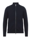 Jeordie's Man Cardigan Midnight Blue Size Xl Merino Wool In Blue