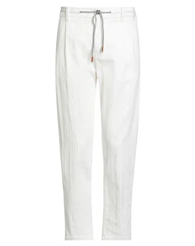 Jeordie's Man Pants White Size 30 Cotton, Elastane