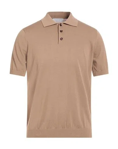 Jeordie's Man Polo Shirt Taupe Size Xl Cotton In Brown