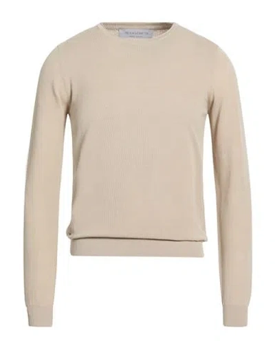 Jeordie's Man Sweater Beige Size S Cotton In Brown