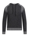 Jeordie's Man Sweater Black Size S Merino Wool In Black