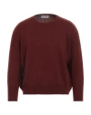 Jeordie's Man Sweater Brick Size L Cashmere In Burgundy