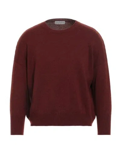 Jeordie's Man Sweater Brick Size L Cashmere In Burgundy