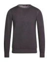 Jeordie's Man Sweater Charcoal Size S Merino Wool In Black