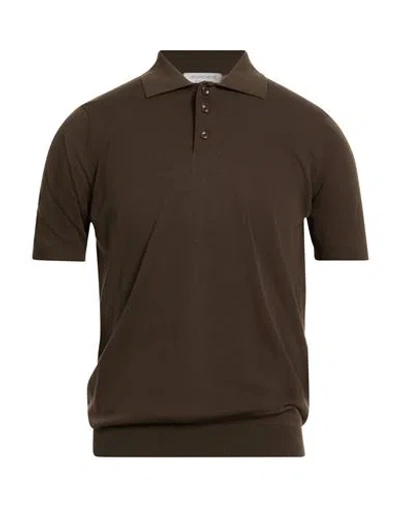 Jeordie's Man Sweater Dark Brown Size Xxl Cotton