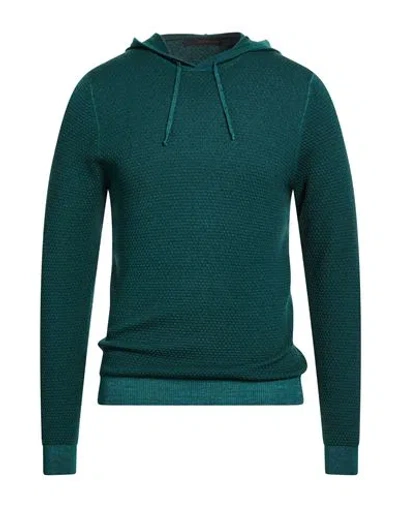 Jeordie's Man Sweater Dark Green Size S Merino Wool