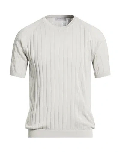 Jeordie's Man Sweater Grey Size 3xl Cotton In Green