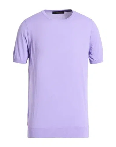 Jeordie's Man Sweater Lilac Size Xxl Cotton In Purple