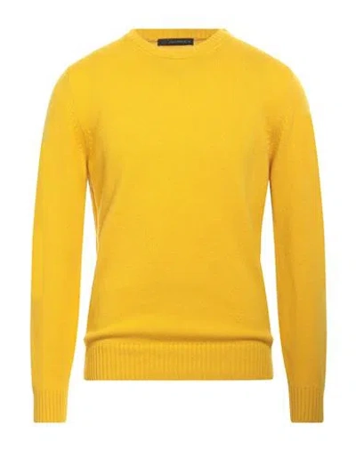 Jeordie's Man Sweater Marigold Size Xl Cashmere In Yellow
