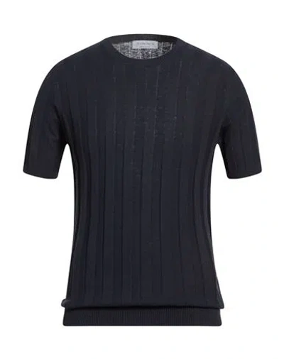 Jeordie's Man Sweater Midnight Blue Size L Cotton, Linen, Recycled Polyester