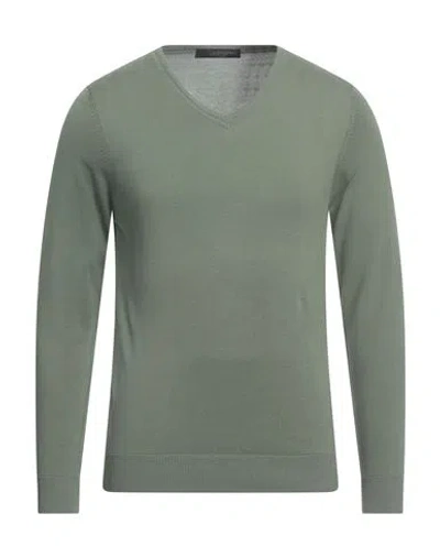 Jeordie's Man Sweater Military Green Size S Cotton