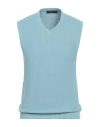 Jeordie's Man Sweater Sky Blue Size M Cotton