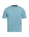 Jeordie's Man Sweater Sky Blue Size Xl Cotton