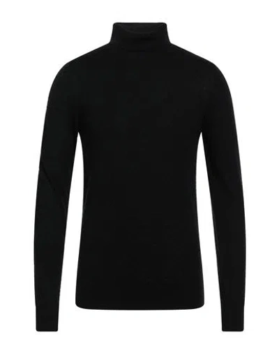 Jeordie's Man Turtleneck Black Size 3xl Merino Wool, Polyester