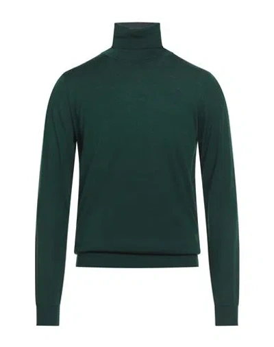 Jeordie's Man Turtleneck Emerald Green Size L Merino Wool