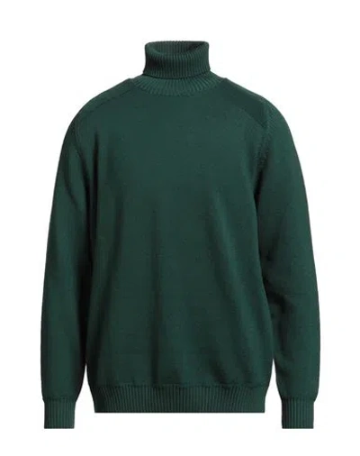 Jeordie's Man Turtleneck Green Size Xxl Merino Wool