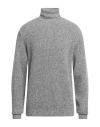 Jeordie's Man Turtleneck Grey Size S Merino Wool, Cashmere In Grey