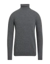 Jeordie's Man Turtleneck Grey Size Xxl Wool In Gray