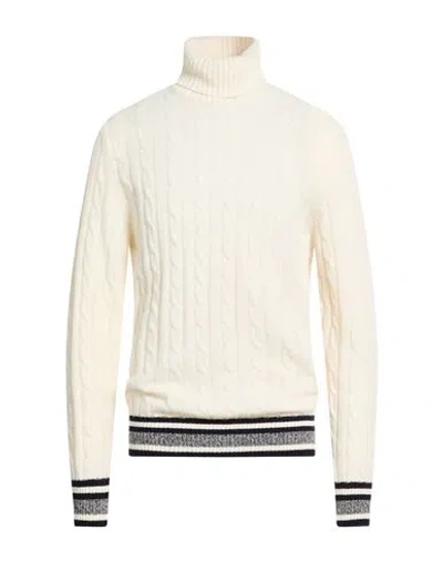 Jeordie's Man Turtleneck Ivory Size Xxl Wool In White