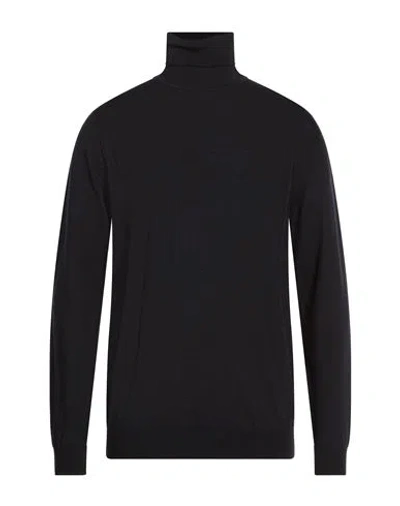 Jeordie's Man Turtleneck Midnight Blue Size Xxl Wool In Black