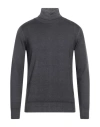 Jeordie's Man Turtleneck Navy Blue Size L Merino Wool