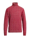 Jeordie's Man Turtleneck Red Size Xxl Merino Wool In Red