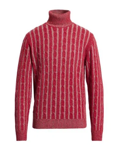Jeordie's Man Turtleneck Red Size Xxl Merino Wool