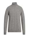 Jeordie's Man Turtleneck Taupe Size Xl Polyamide, Cotton, Wool, Cashmere In Grey