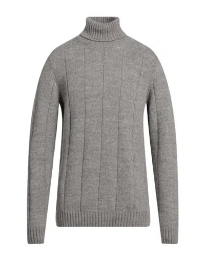 Jeordie's Man Turtleneck Taupe Size Xl Polyamide, Cotton, Wool, Cashmere In Grey