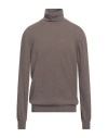 Jeordie's Man Turtleneck Taupe Size Xxl Merino Wool, Cashmere