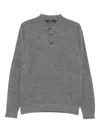 Jeordie's Long Sleeve Polo Shirt In Gray