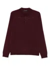 Jeordie's Long-sleeve Polo Shirt In Red