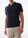Jeordie's Ribbed T-shirt In Blue