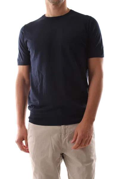 Jeordies Shirts Man Jeordie's 61554 Round Mm Shaved 400 Bleu In Blue
