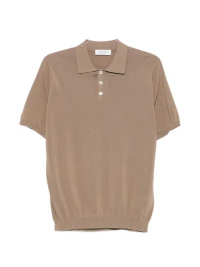 Jeordie's Short-sleeve Polo Shirt In Brown