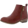 Jeossy Womens Double Zipper Man Made Ankle Boots