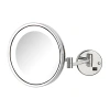 Jerdon 5x Wall Mount Mirror In Silver