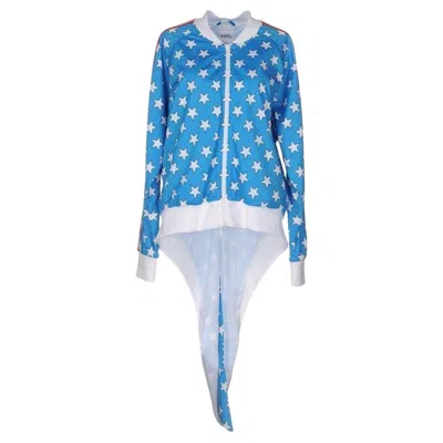 Pre-owned Jeremy Scott Adidas Originals Obyo  Firebird Blue Stars Tail Track Top Sweatshirt