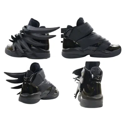 Pre-owned Jeremy Scott Adidas Originals Obyo  Wings 3.0 Black Dark Knight Batman Sneakers