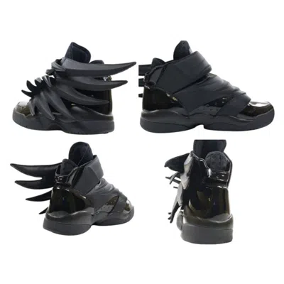 Pre-owned Jeremy Scott Adidas Originals Obyo  Wings 3.0 Black Dark Knight Batman Sneakers